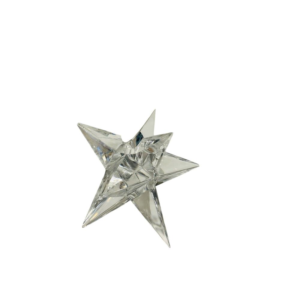 Celestial Glass Star Candle Holder Geometric Modern Decor‎
